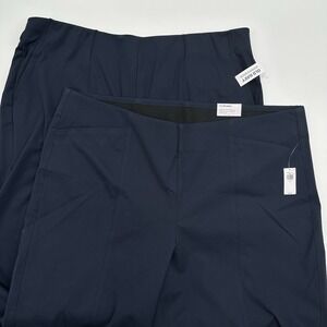Lot 2 Old Navy Womens 3X Blue Pants High Rise Pixie Wide Leg & Powersoft NWT NEW